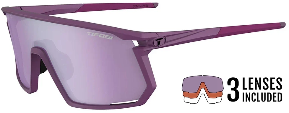 Tifosi Moab Cykelbriller – Plum Passion Clarion Deep Purple/AC Red/Clear