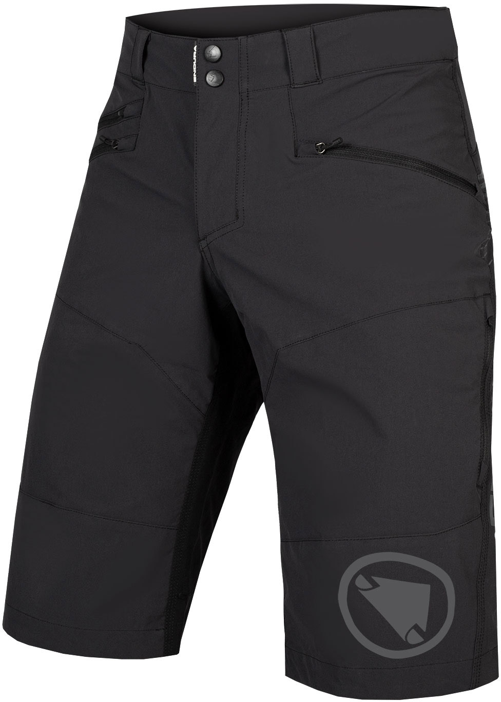 endura 6 panel short black