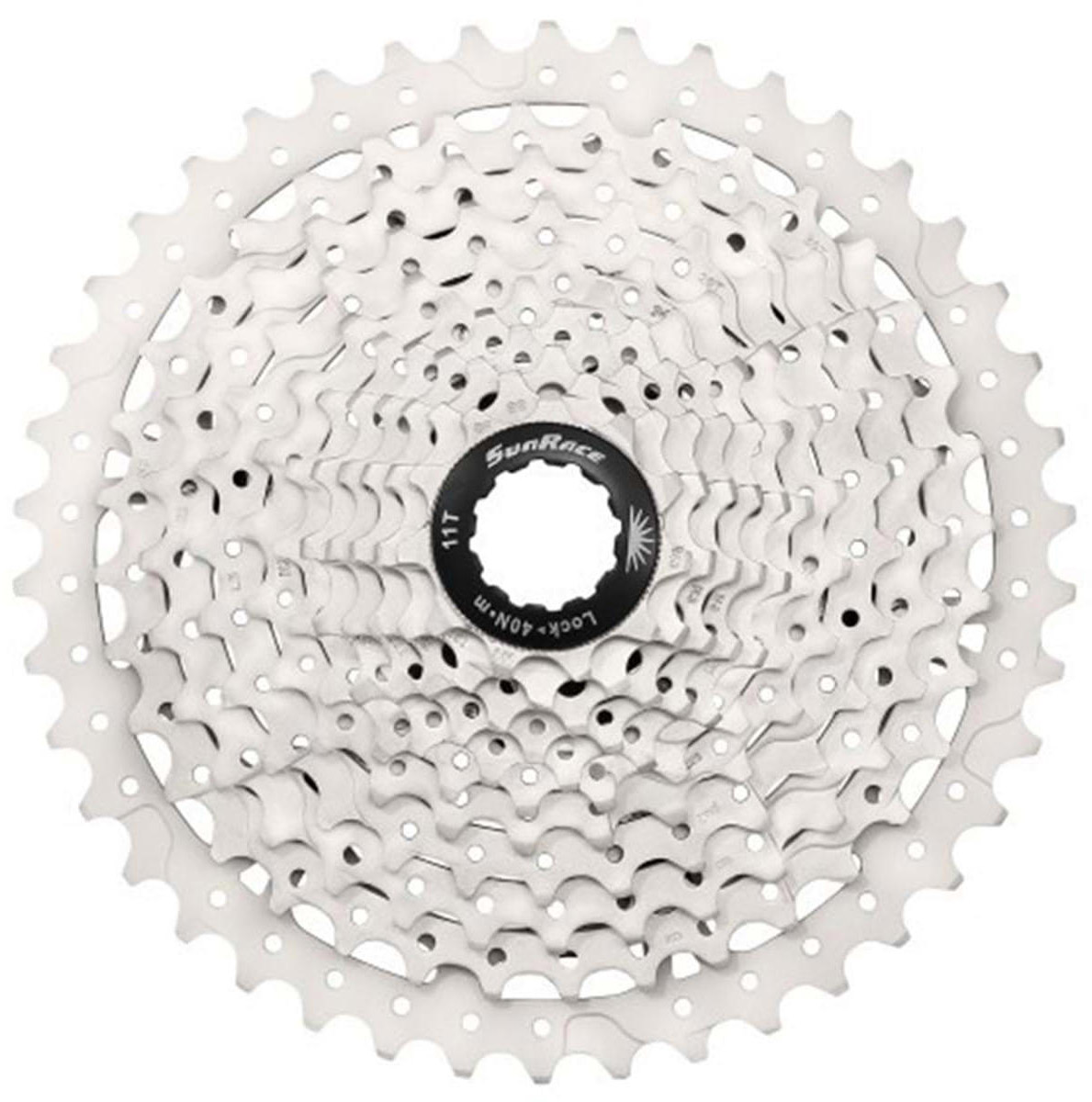 Sunrace CSMS3 Kassette 10 speed 11-46T MTB Metallic Sølv Sunrace CSMS3 Kassette 10 speed 11-46T MTB Metallic Sølv