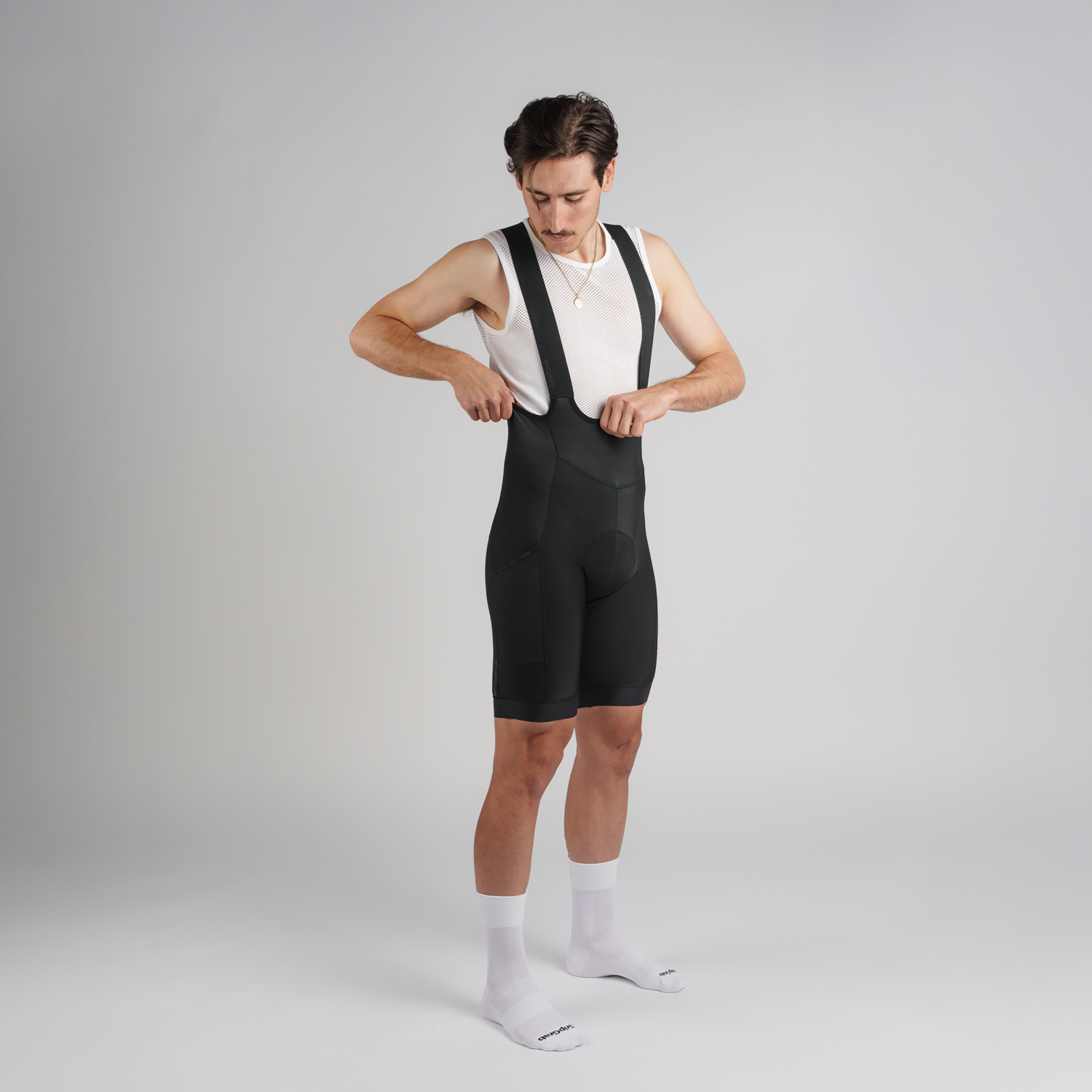 Beklædning - Cykelbukser - GripGrab PACR Thermo bibshorts - Black