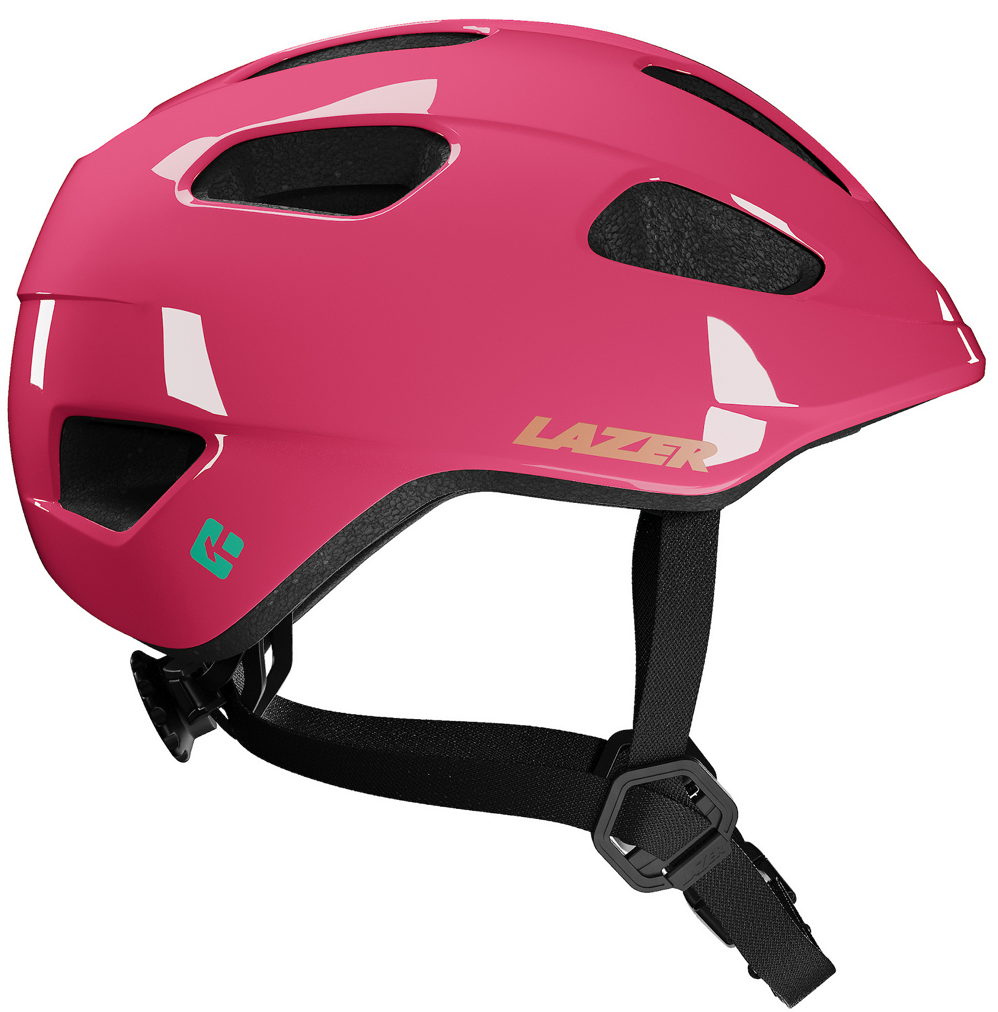 Beklædning - Cykelhjelme - Lazer Pnut 2.0 Kineticore "Green Buckle" cykelhjelm - Fuchsia