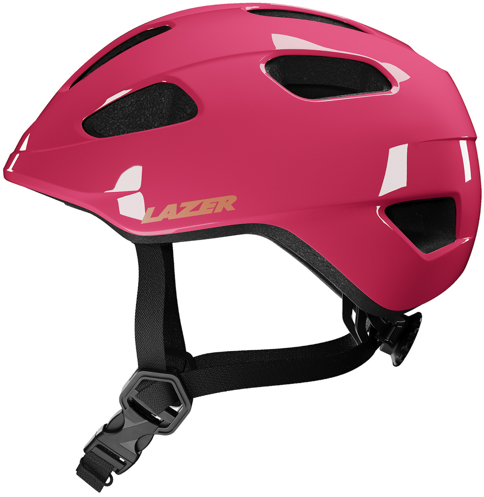 Beklædning - Cykelhjelme - Lazer Pnut 2.0 Kineticore "Green Buckle" cykelhjelm - Fuchsia