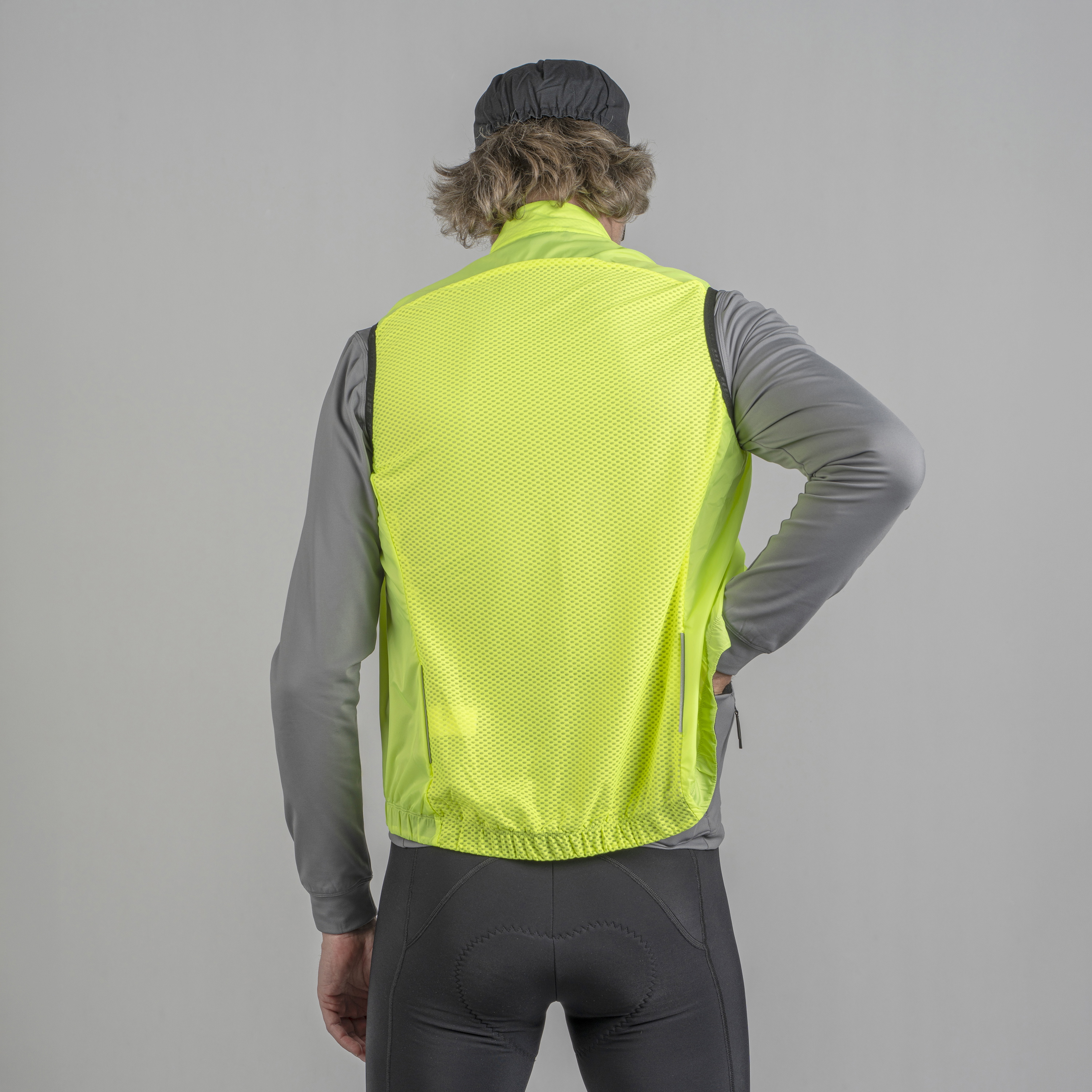 Beklædning - Regntøj & Vindtøj - GripGrab RIDE vindtæt vest - Yellow Hi-Vis