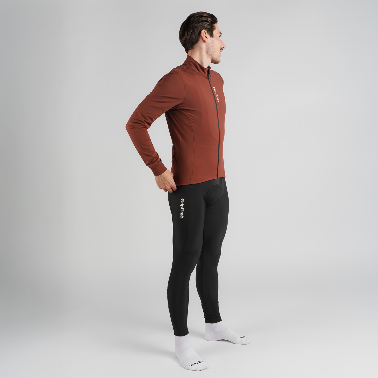 Beklædning - Cykeltrøjer - GripGrab RIDE Langærmet termocykeltrøje - Dark Red