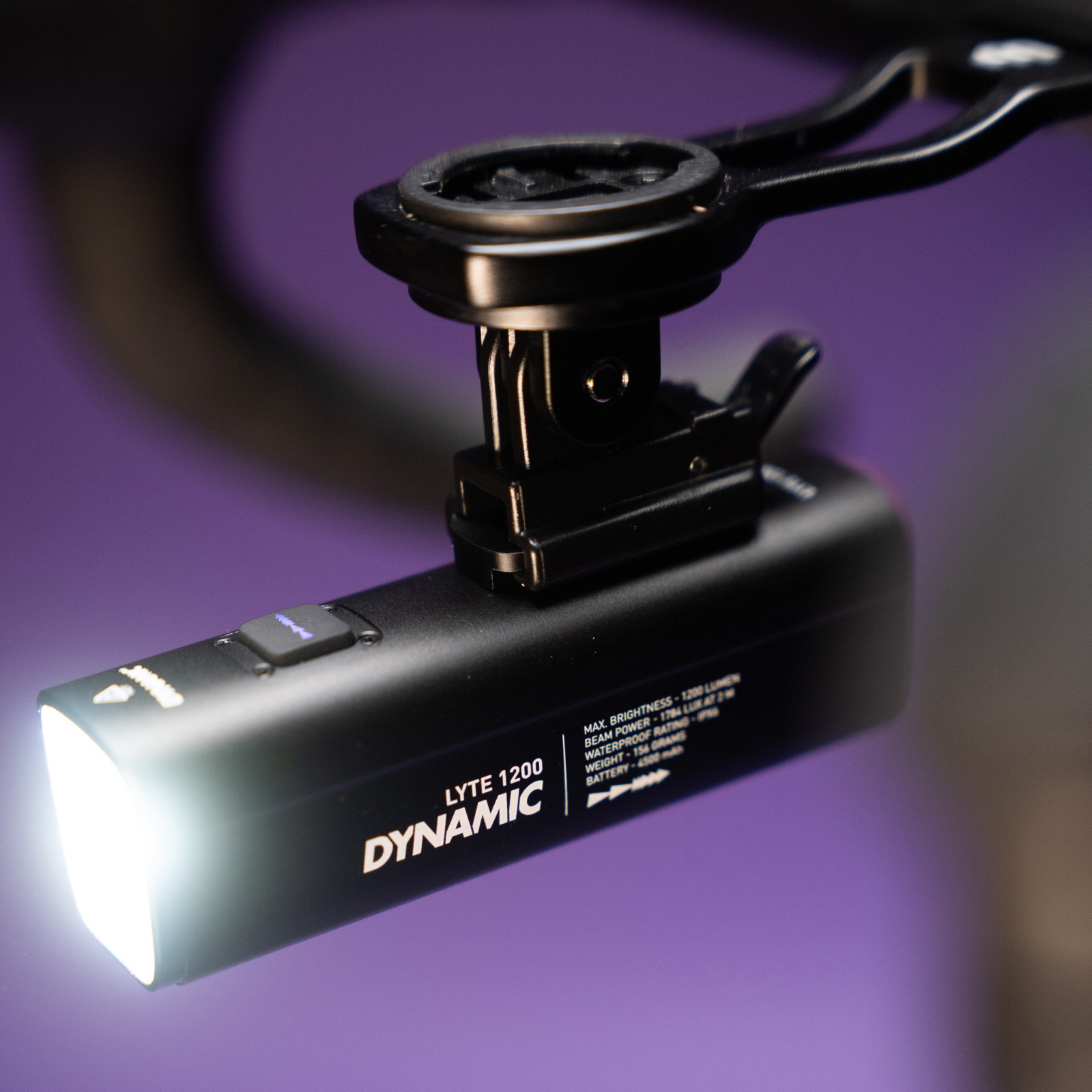 Tilbehør - Cykellygter - Dynamic Lyte 1200 Forlygte 1200 lumen