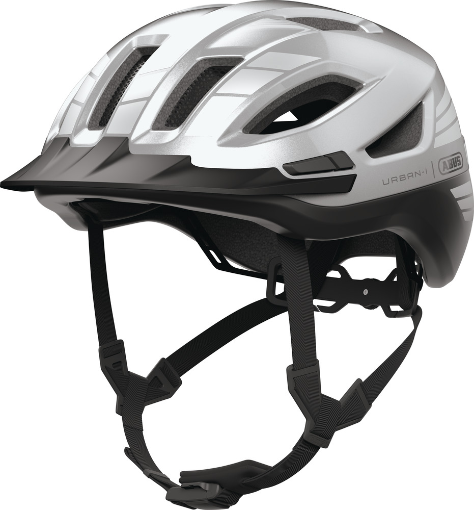 Beklædning - Cykelhjelme - Abus Hjelm Urban-I 4.0 ACE m. LED - Signal Silver