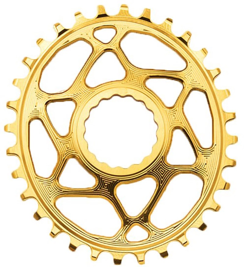 AbsoluteBlack Chainring Direct Mount Singlespeed 32T - (1x10/11/12) Oval (RaceFace) - Gul
