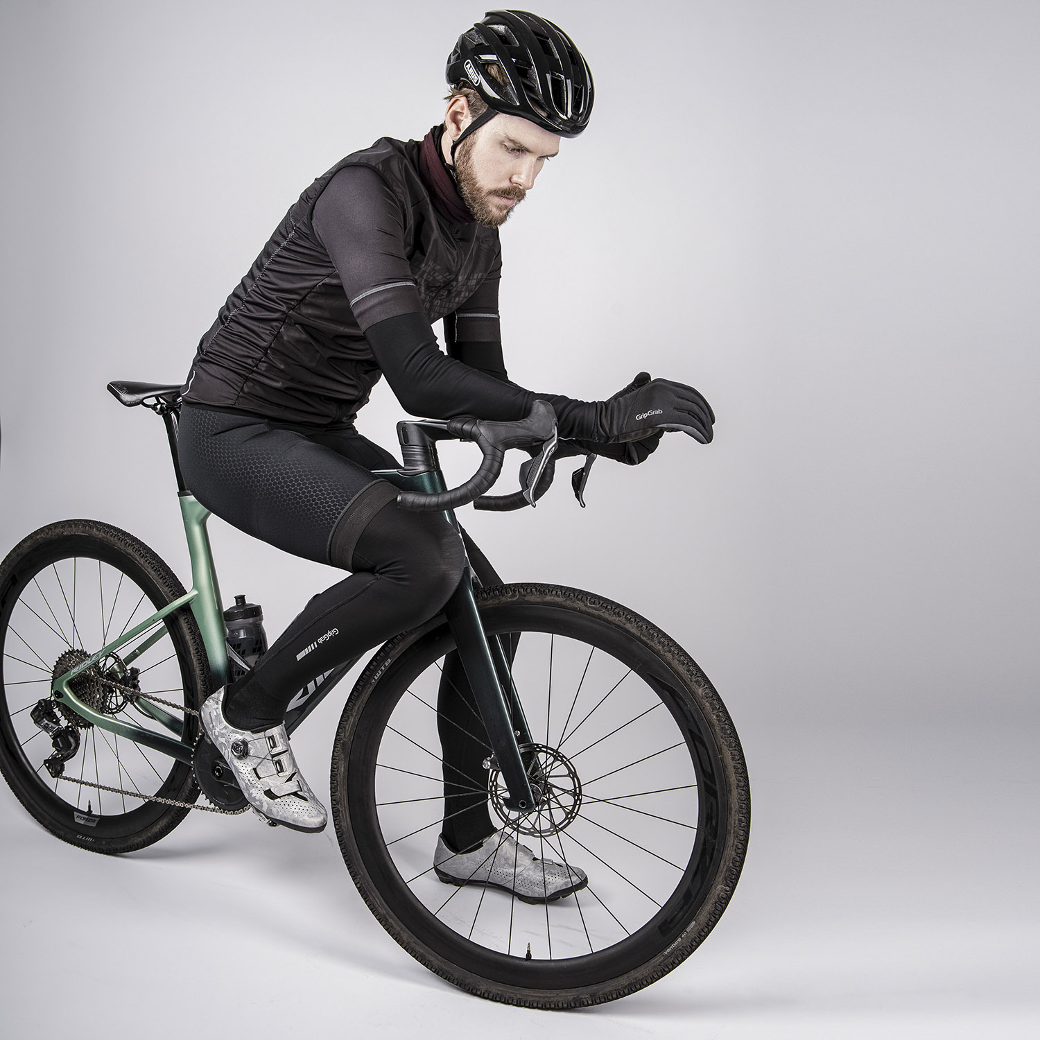 Beklædning - Cykelhandsker - GripGrab Hurricane 2 vindtætte overgangshandsker - Sort