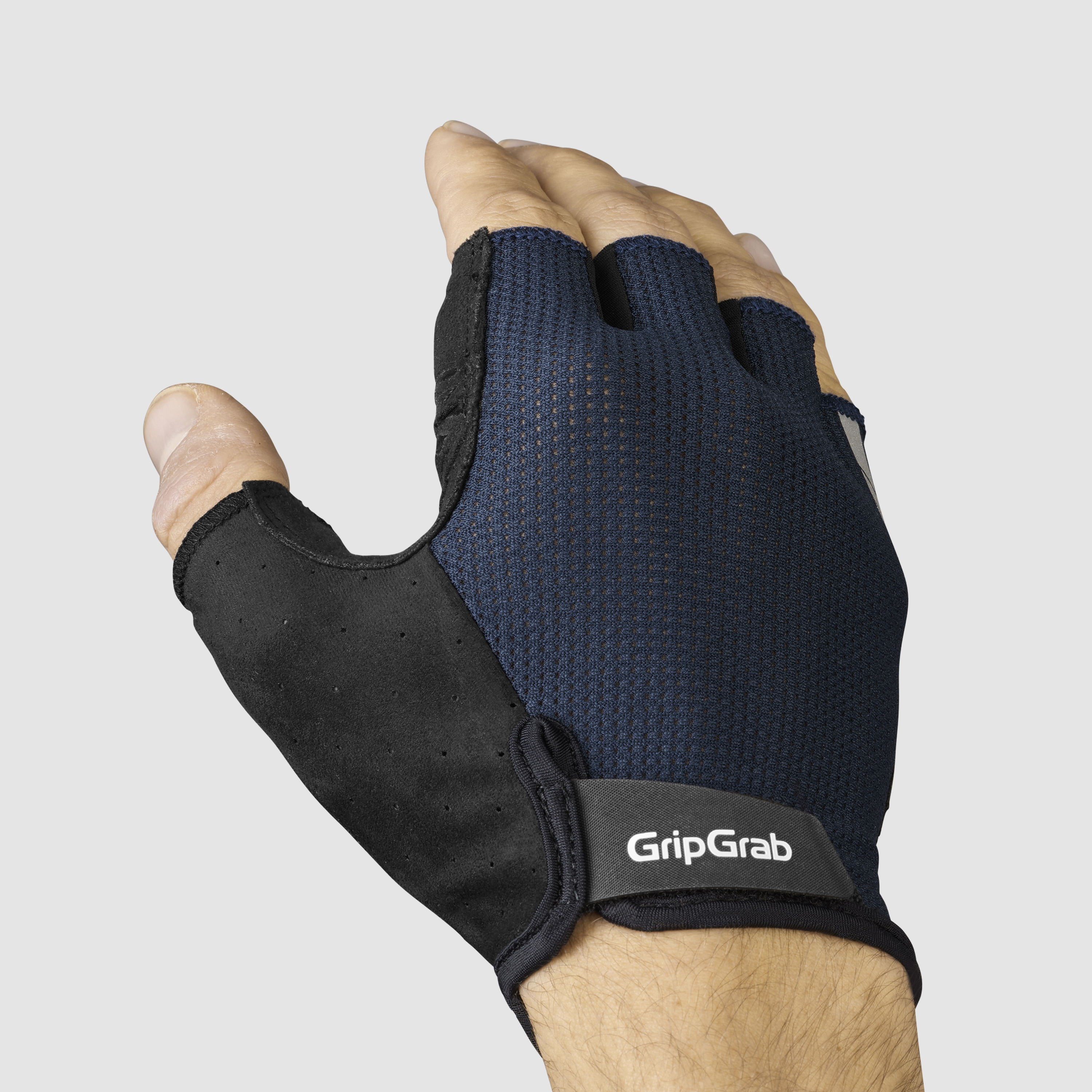 Beklædning - Cykelhandsker - GripGrab EXPLR Polstret Kortfingret Sommerhandsker - Navy Blue