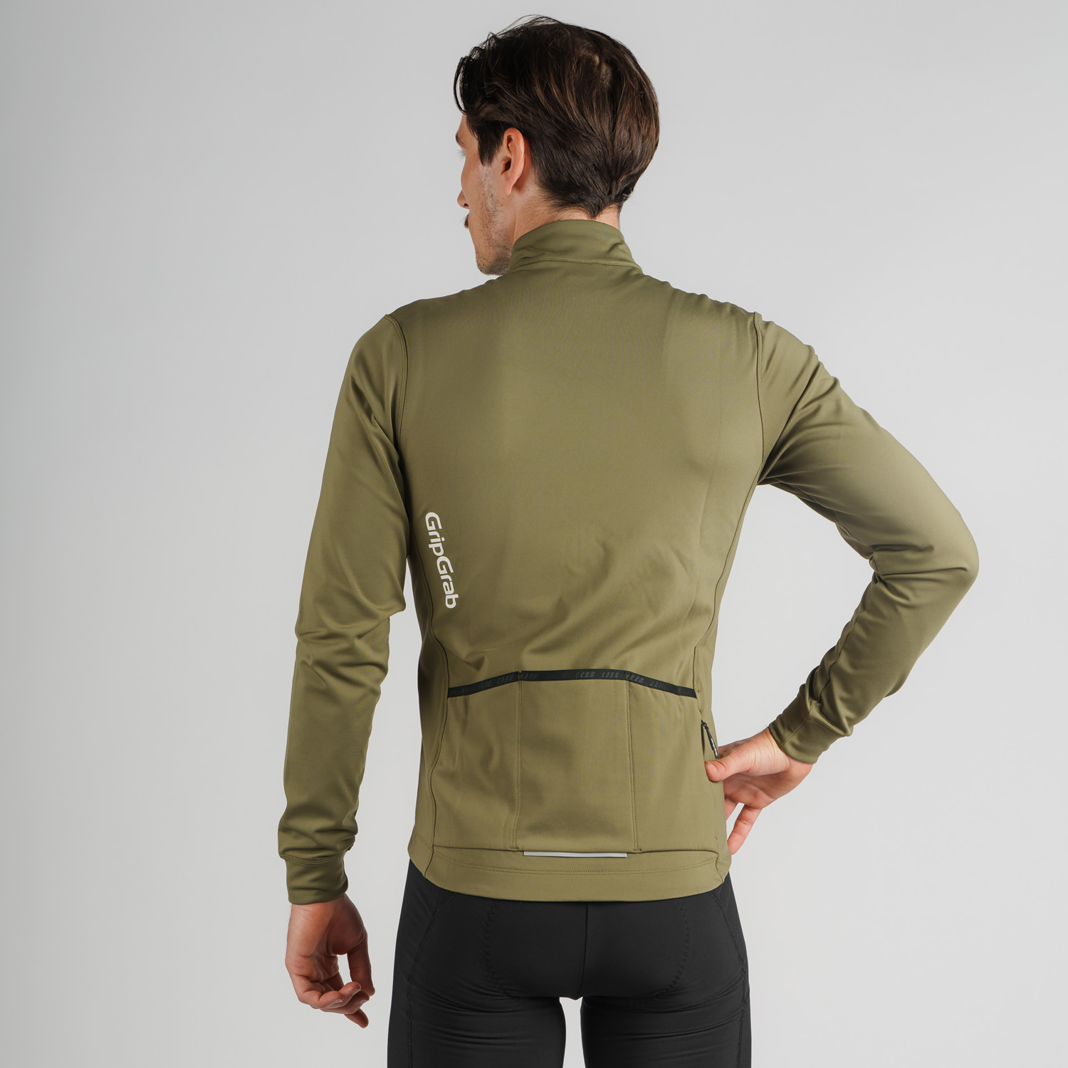 Beklædning - Cykeltrøjer - GripGrab RIDE Langærmet termocykeltrøje - Olive Green