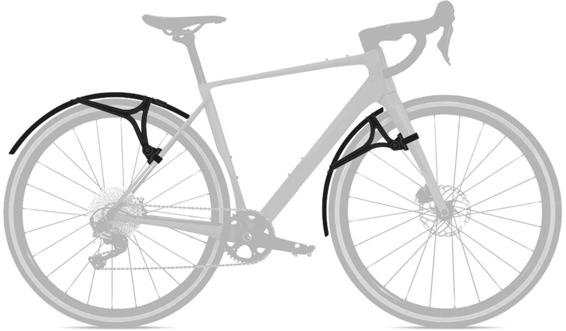 Tilbehør - Cykelskærme - ZÉFAL Mudguard Shield G50 Skærmsæt 27.5" - 28" - 48mm