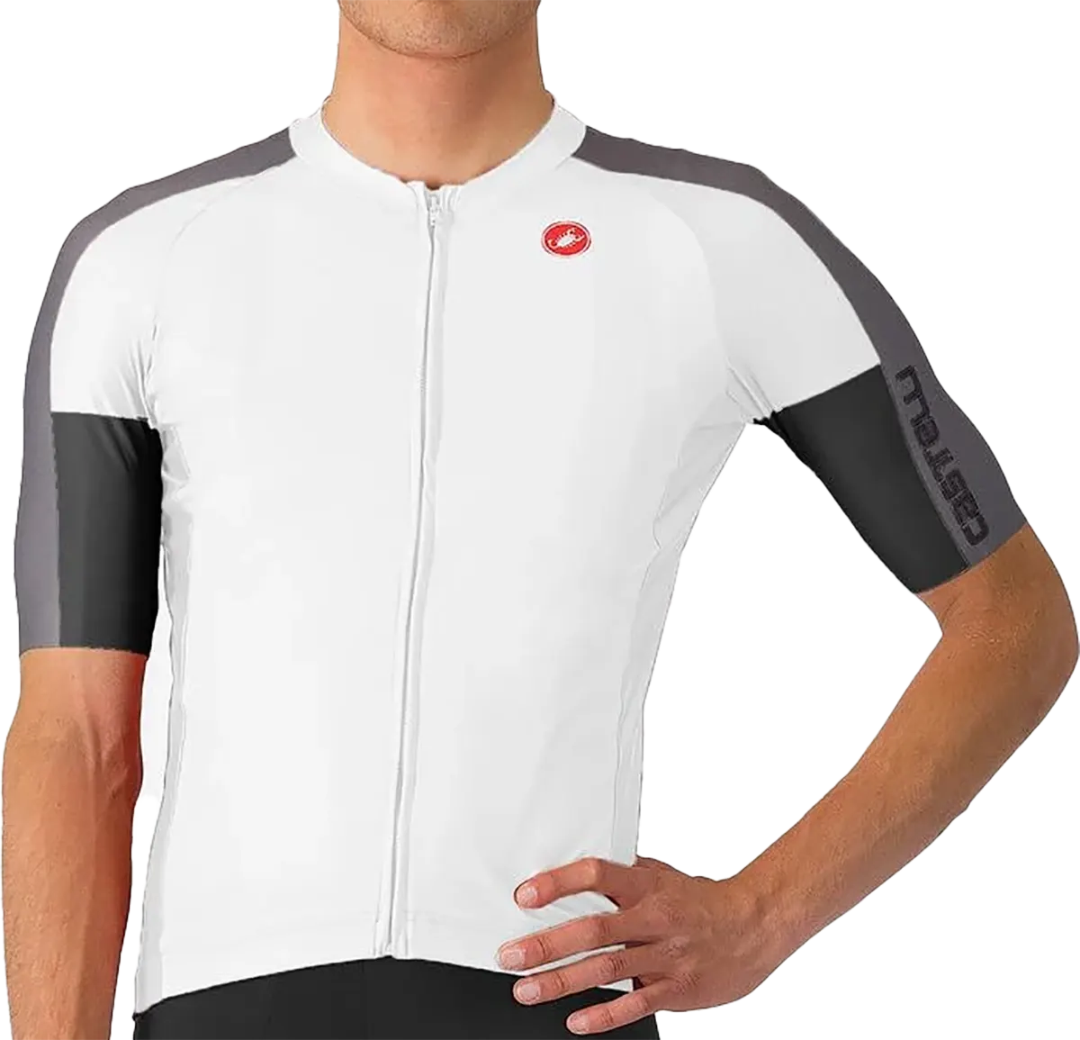 Castelli ENTRATA 6 Jersey - Ivory/Smoky Gray-Light