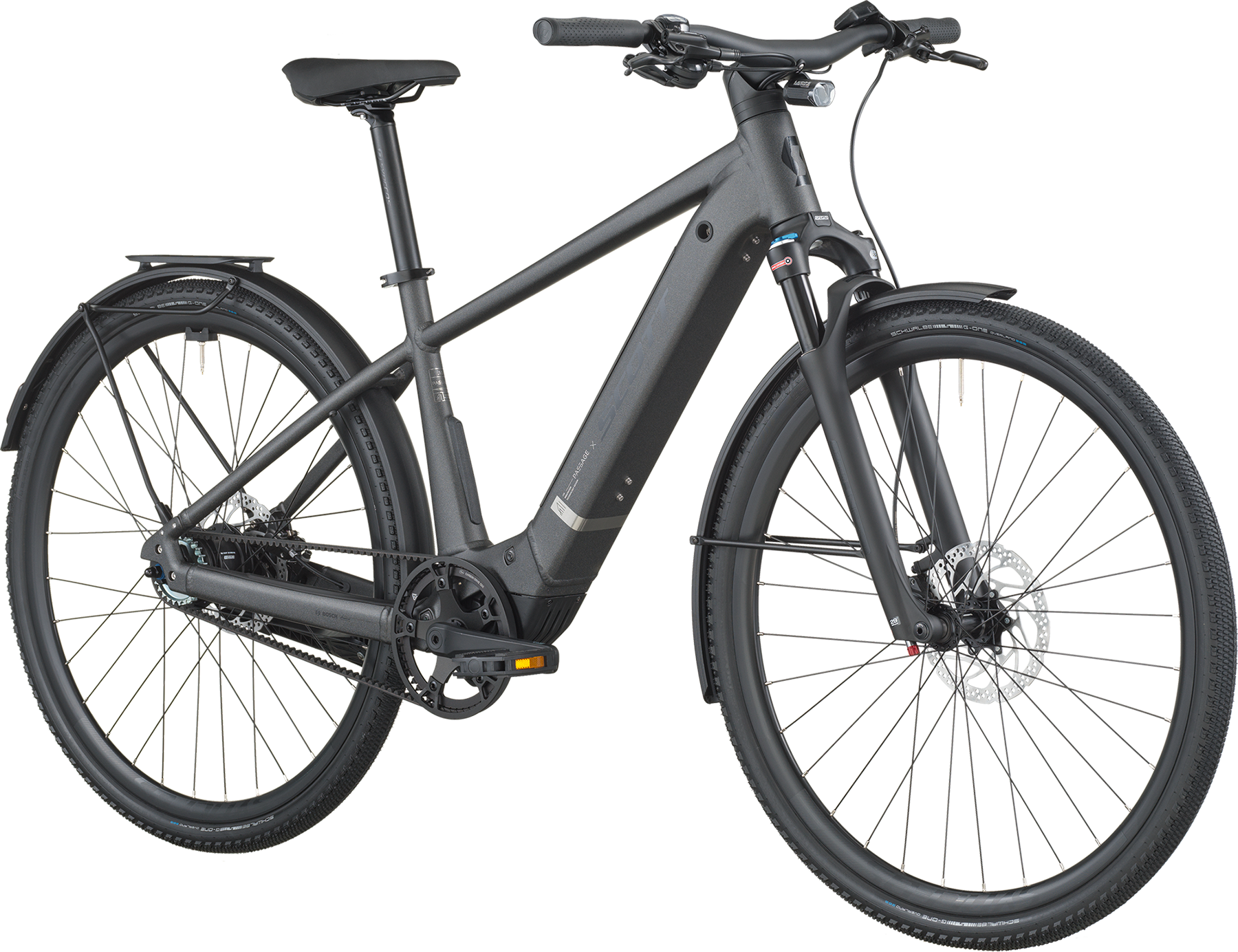 Cykler - Elcykler - Scott Passage eRIDE 10 Belt 2026 - Midnight Grey