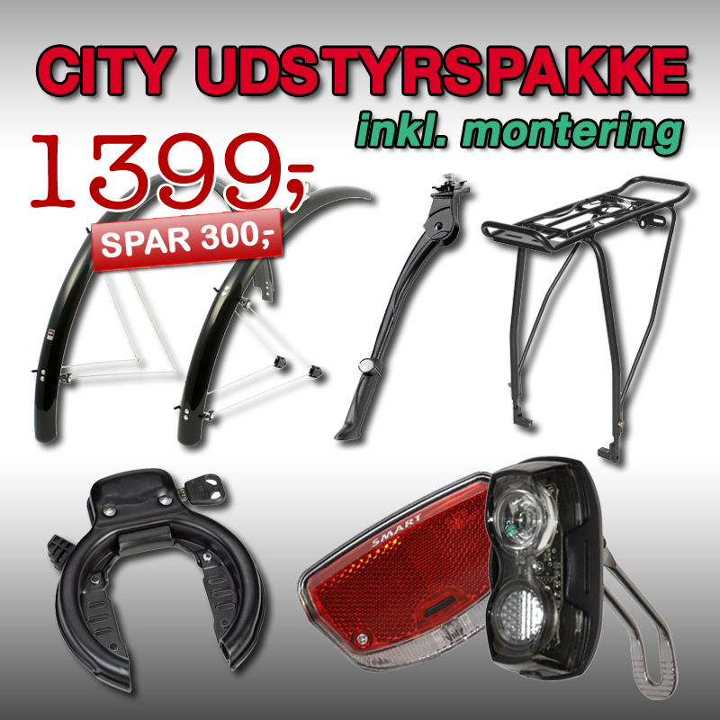 BASIS VARE CITYBIKE Udstyrspakke 5 inkl. montering!