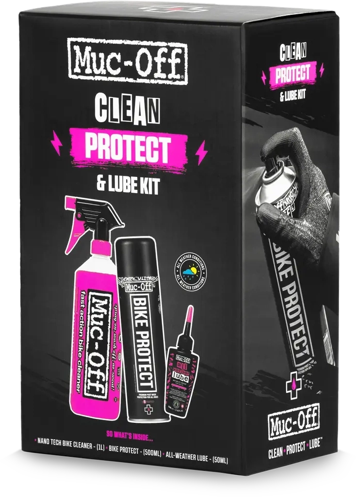 Tilbehør - Cykelpleje - Muc-Off Wash, Protect & Wet Lube Kit