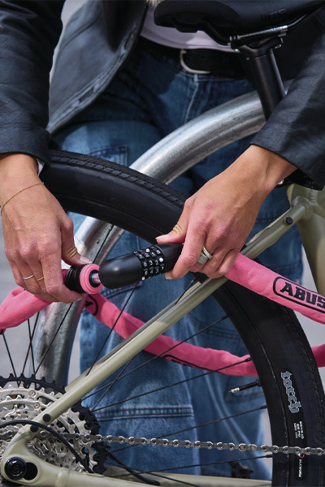 Tilbehør - Cykellås - Abus Kædelås 6807C Tresor Combo - 110cm - Rose Blush