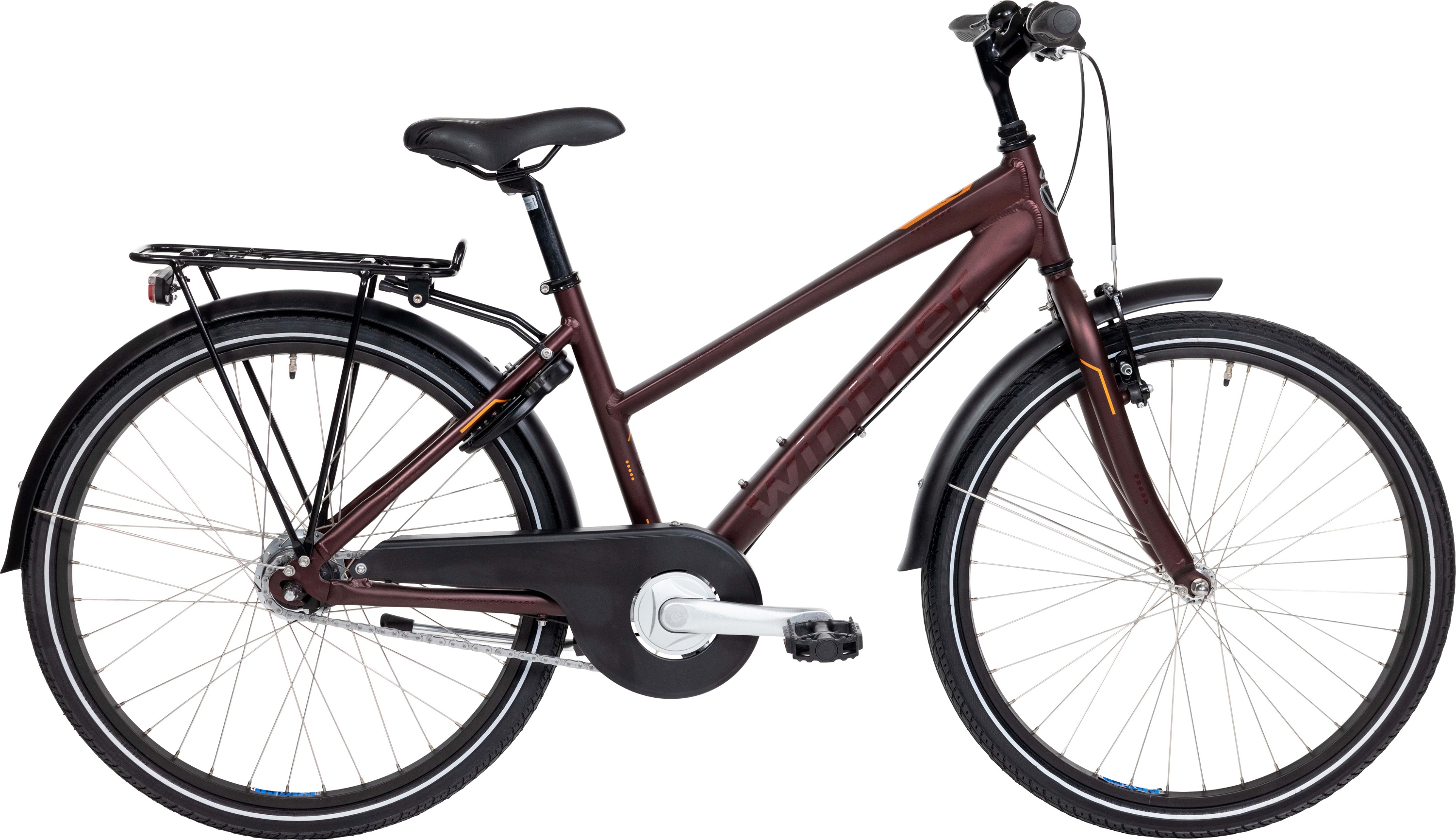 Cykler - Børnecykler - Winther 300 Alu Pige 24" 7g 2023 - Rød