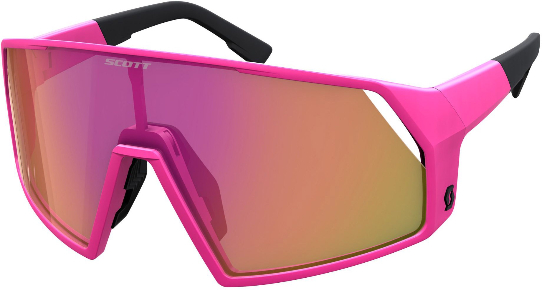 Se Scott Pro Shield Cykelbrille - Acid Pink / Pink Chrome hos Cykelexperten.dk