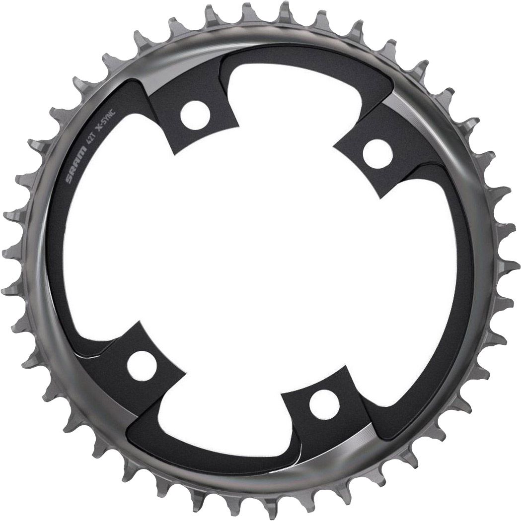 SRAM Force/Rival AXS Klinge 44T 107 BCD 4-huls 1x 12 speed Sort