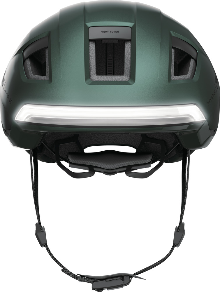 Beklædning - Cykelhjelme - Abus Hyp-E m. LED Lys - Jungle Green