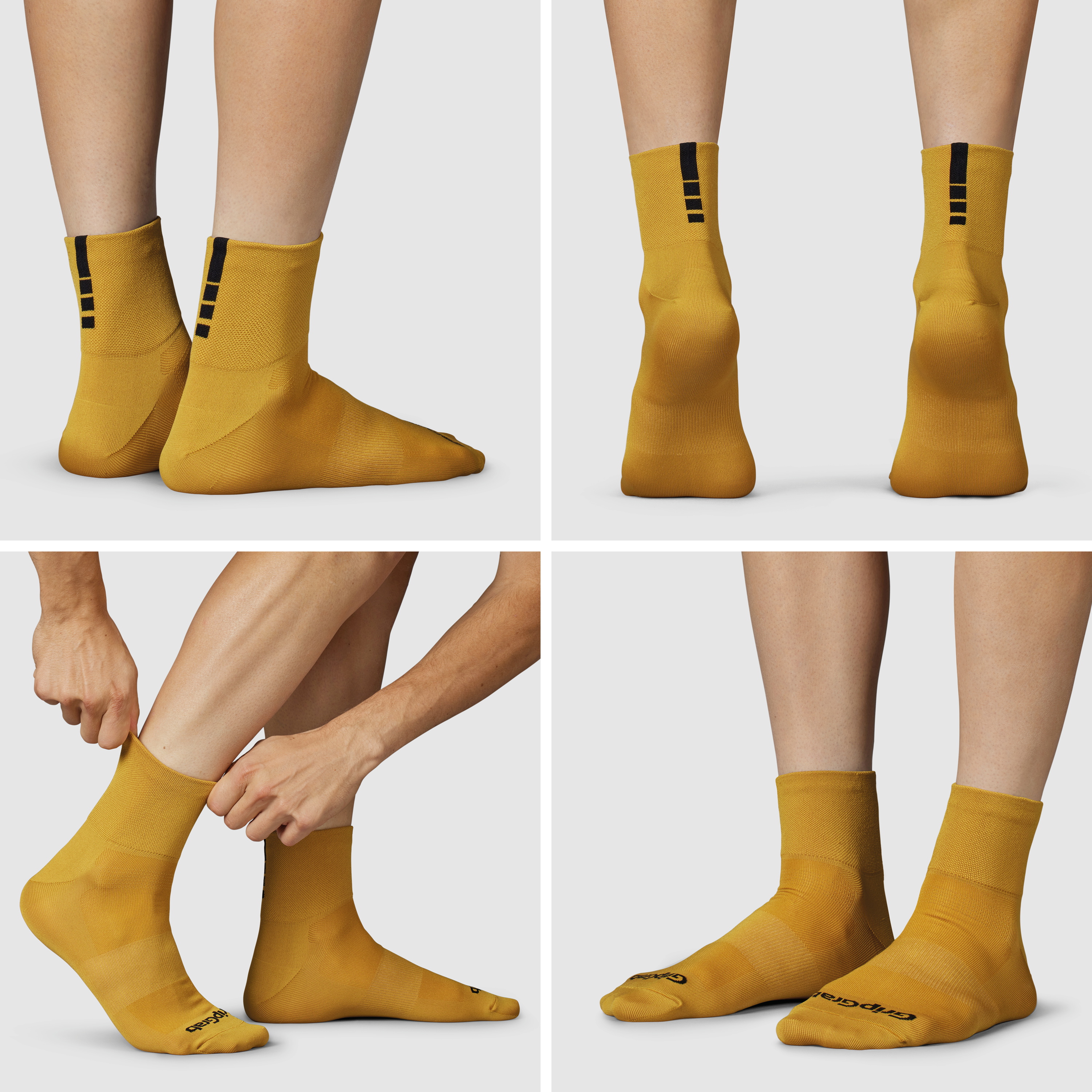 Beklædning - Sokker - GripGrab Lightweight SL Short Sokker - Mustard Yellow