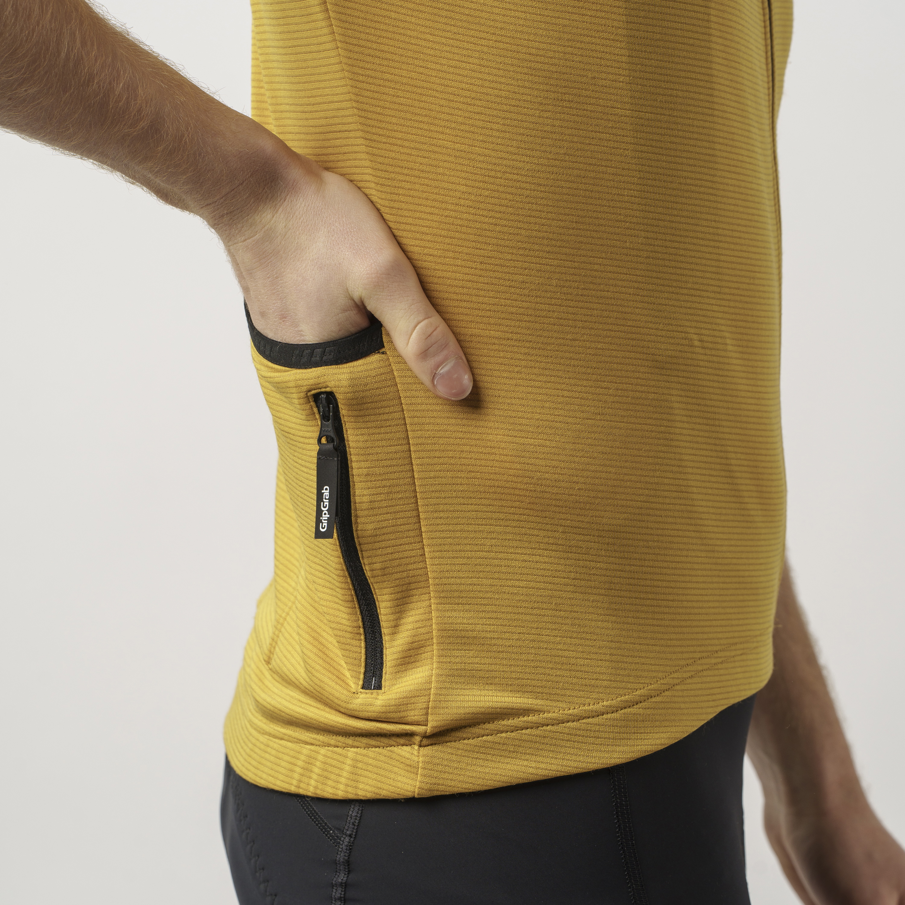 Beklædning - Cykeltrøjer - GripGrab Kortærmet Gravelin Merinotech Cykeltrøje - Mustard Yellow