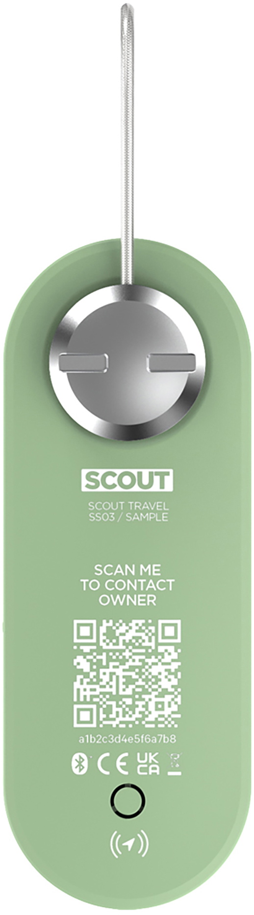 Tilbehør - Cykellås - Knog Scout Travel Alarm & GPS Locator - Grøn (Apple Find My)