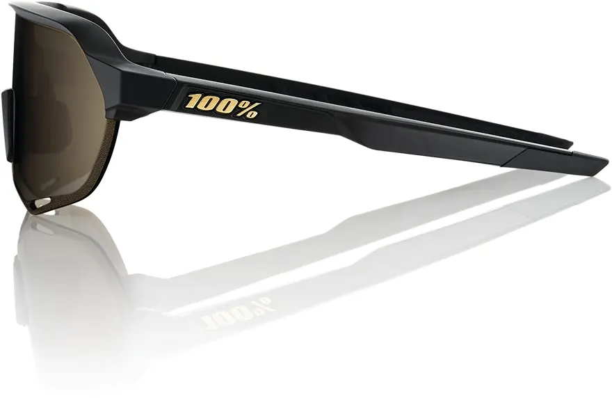 Beklædning - Cykelbriller - 100% S2 - Matte Black - Soft Gold Mirror Lens