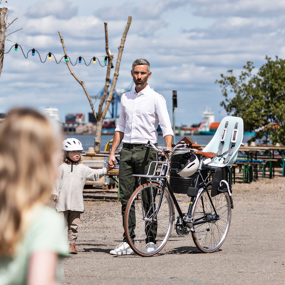 Tilbehør - Cykelstole - Urban Iki Barnestol til bagagebærer - 9 mdr til 6 år (til 9-22 kg) - Blå