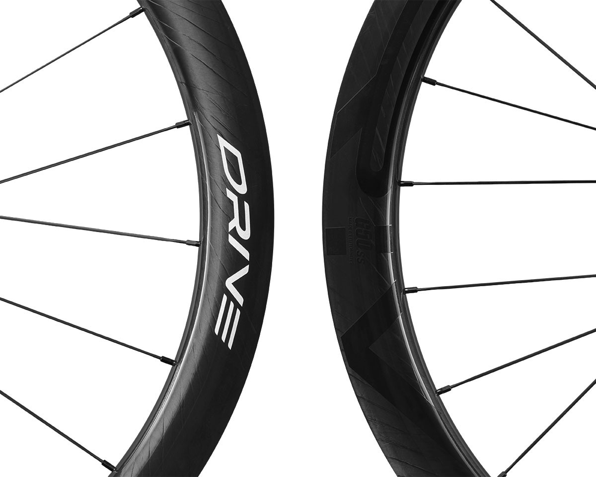 Reservedele - Hjulsæt - EliteWheels Drive G50 SS Disc Hjulsæt 700c Shimano HG - Black Glossy Marbling
