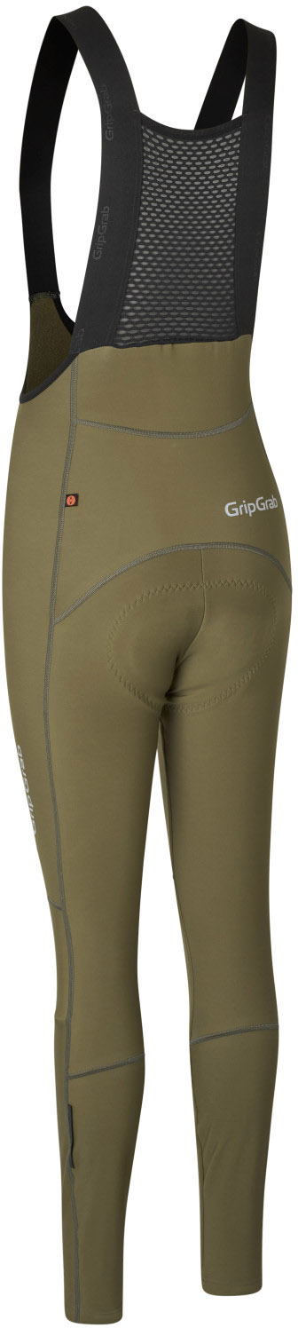 Beklædning - Cykelbukser - GripGrab PACR Thermo bibtights til damer - Olive Green