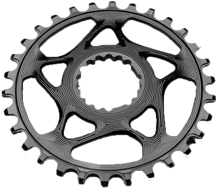 Absoluteblack Chainring Direct Mount Singlespeed 34t 1x10/11/12 Cannondale Sort