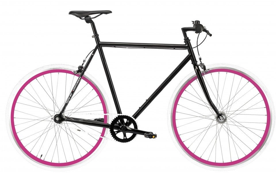 Cykler - Herrecykler - Centurion Fixie 1g (pink/hvid hjul) - KAMPAGNE