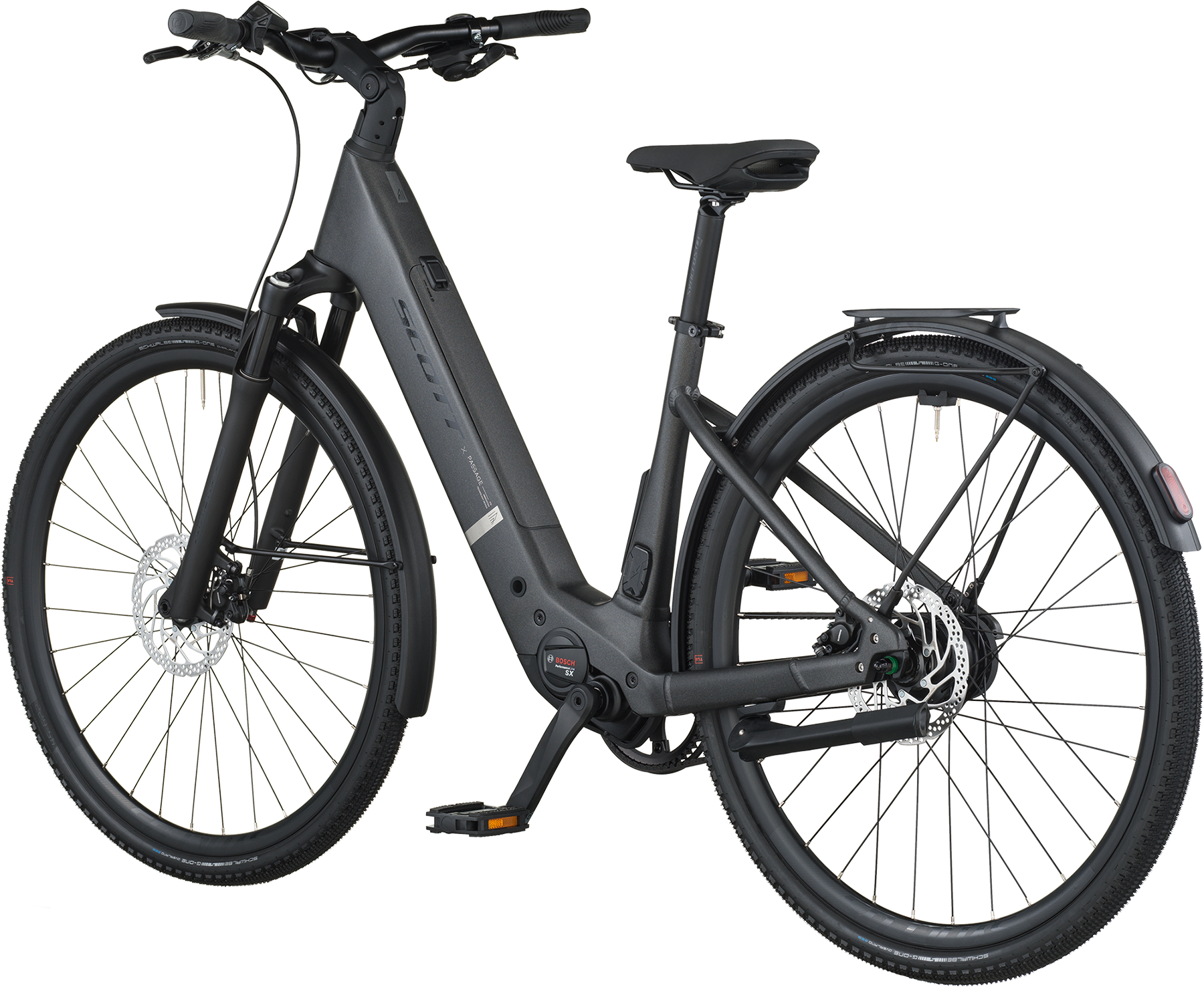 Cykler - Elcykler - Scott Passage eRIDE 10 Belt Wave 2026 - Midnight Grey