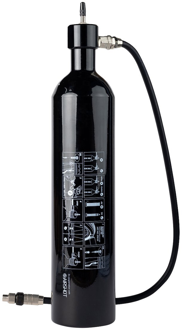 Tilbehør - Cykelpumper - Schwalbe Tyre Booster Tubeless-Oppumper 11bar/160psi - Sort