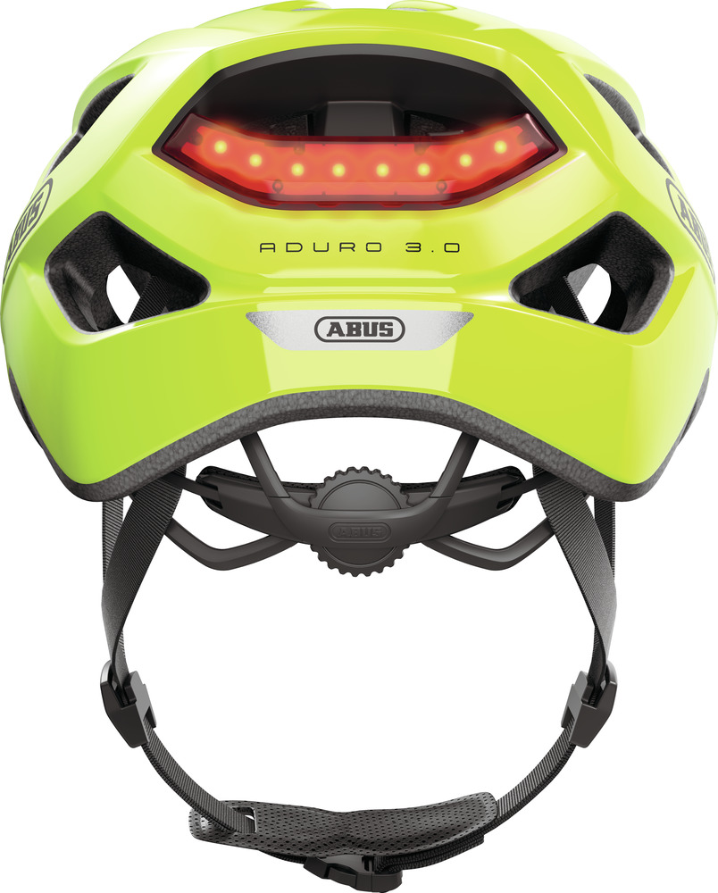 Beklædning - Cykelhjelme - Abus Aduro 3.0 m. LED - Signal Yellow