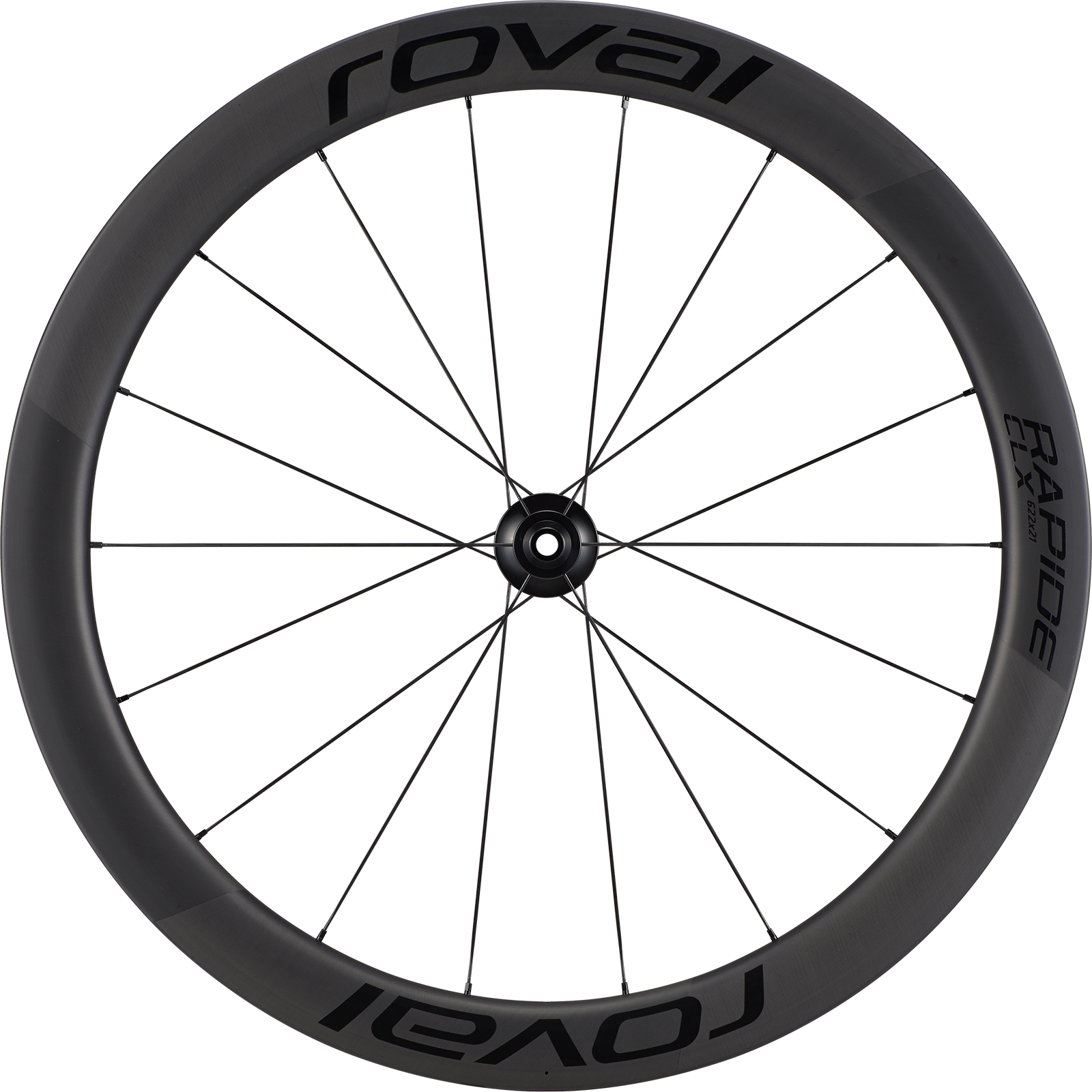 Reservedele - Hjulsæt - Specialized Roval Rapide CLX II Forhjul - Satin Carbon/Gloss Black