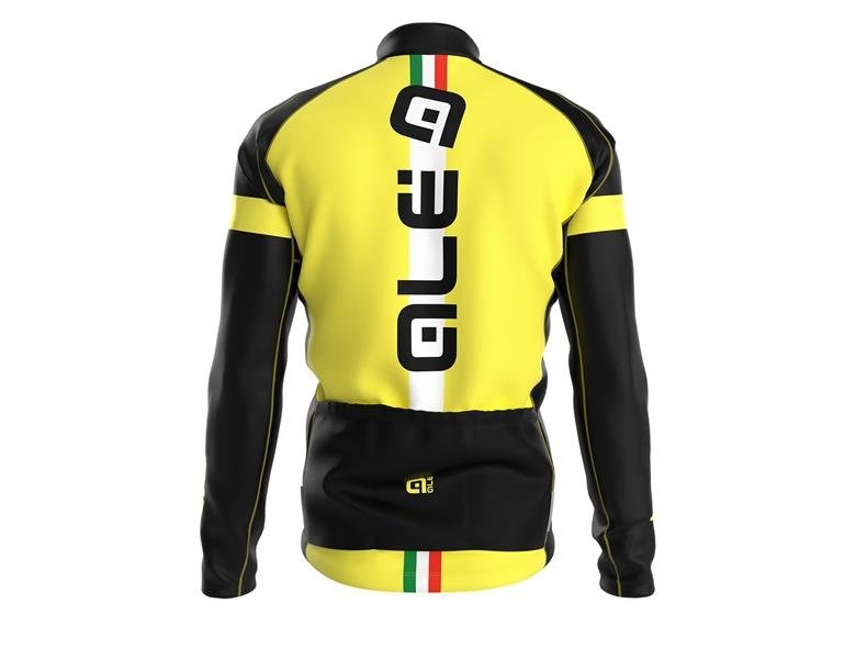Beklædning - Cykeltrøjer - Alé Langærmet Jersey Ultra Graphics, Sort/Gul