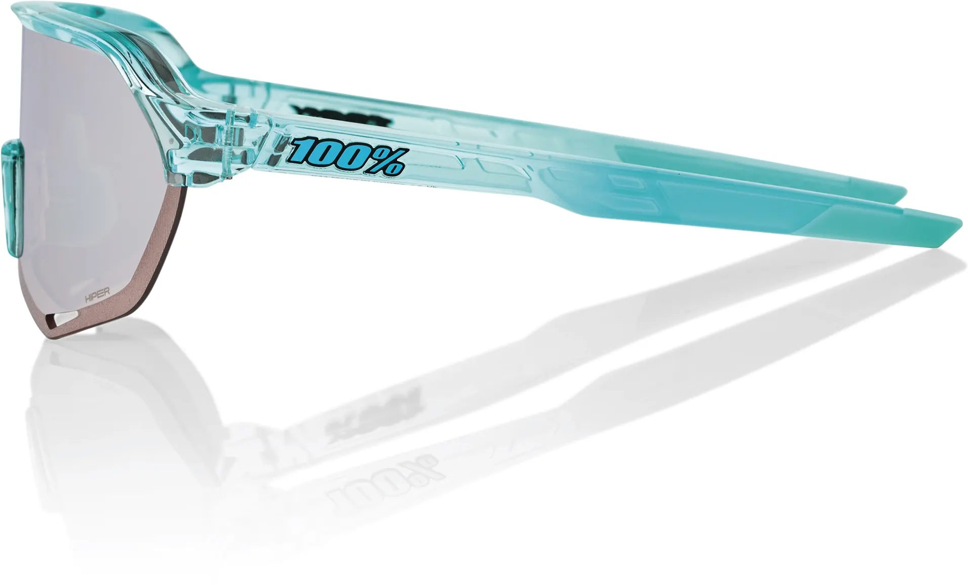 100% S2 - Polished Translucent Mint - HiPER Silver Mirror Lens
