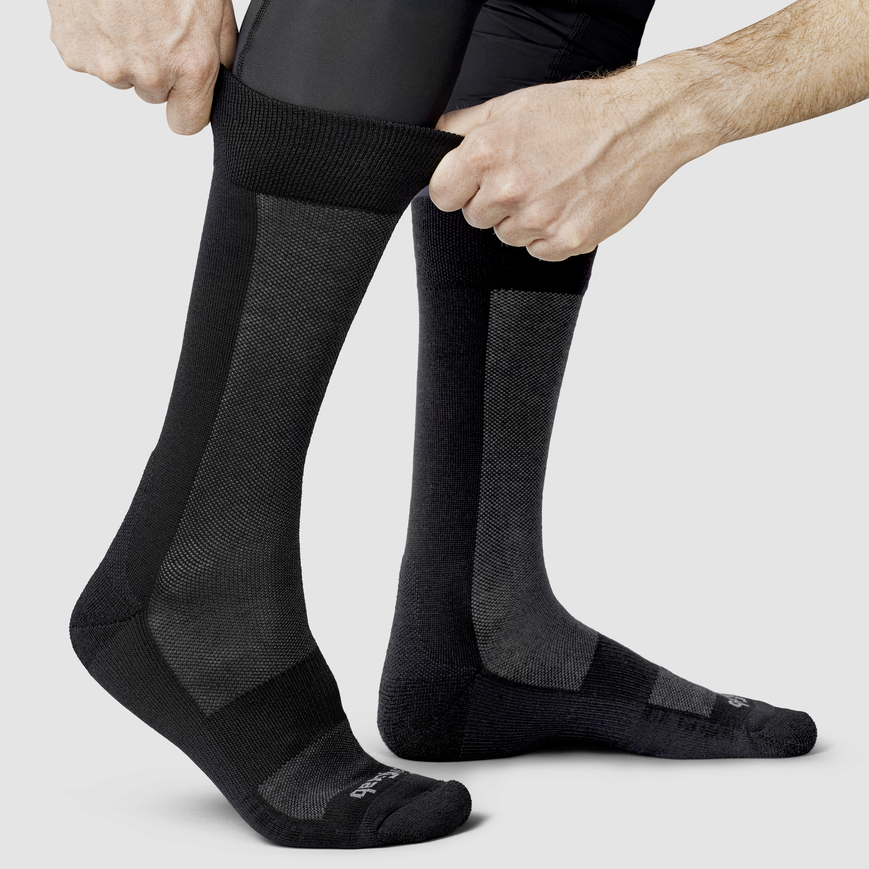 Beklædning - Sokker - GripGrab Alpine Merino vintersokker m. langt skaft (21cm) - Sort