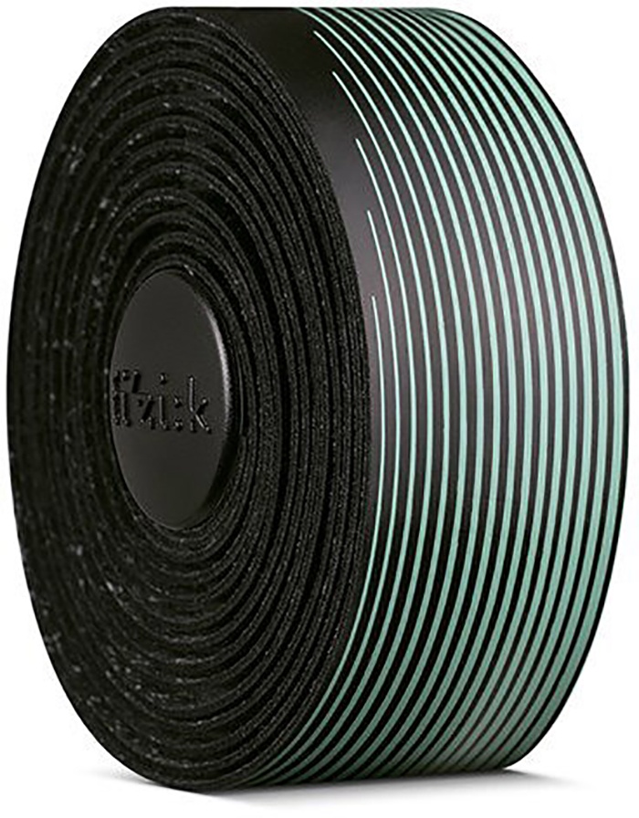 Tilbehør - Styrbånd - FIZIK Bar tape Vento Microtex Tacky Multi-Color, 2 mm - Sort/Turkis