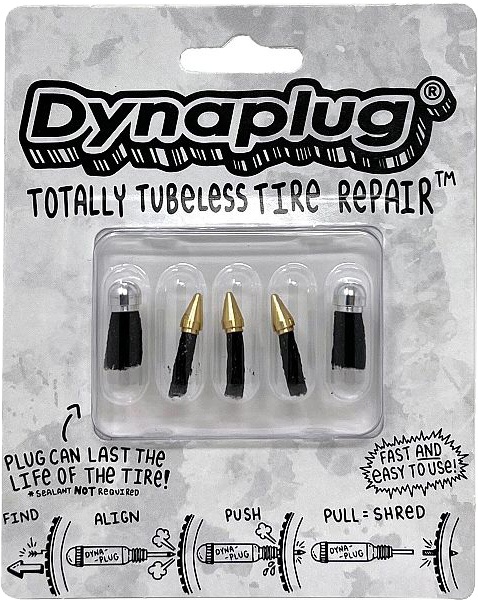 Reservedele - Tubeless - Dynaplug Plug Pack - 3 x Soft Nose and 2 x Mega plugs