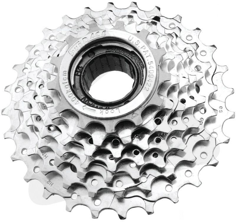 Sunrace MFM307 Skruekrans 7 speed 13-28T Sølv