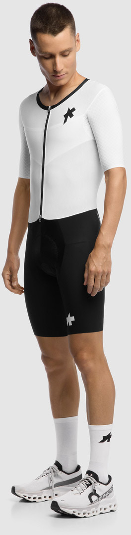 Beklædning - Cykelbukser - Assos EQUIPE RSR TRIATOR Speedsuit S11 Triatlondragt Cykeltrøje og Cykelbukser - White Series