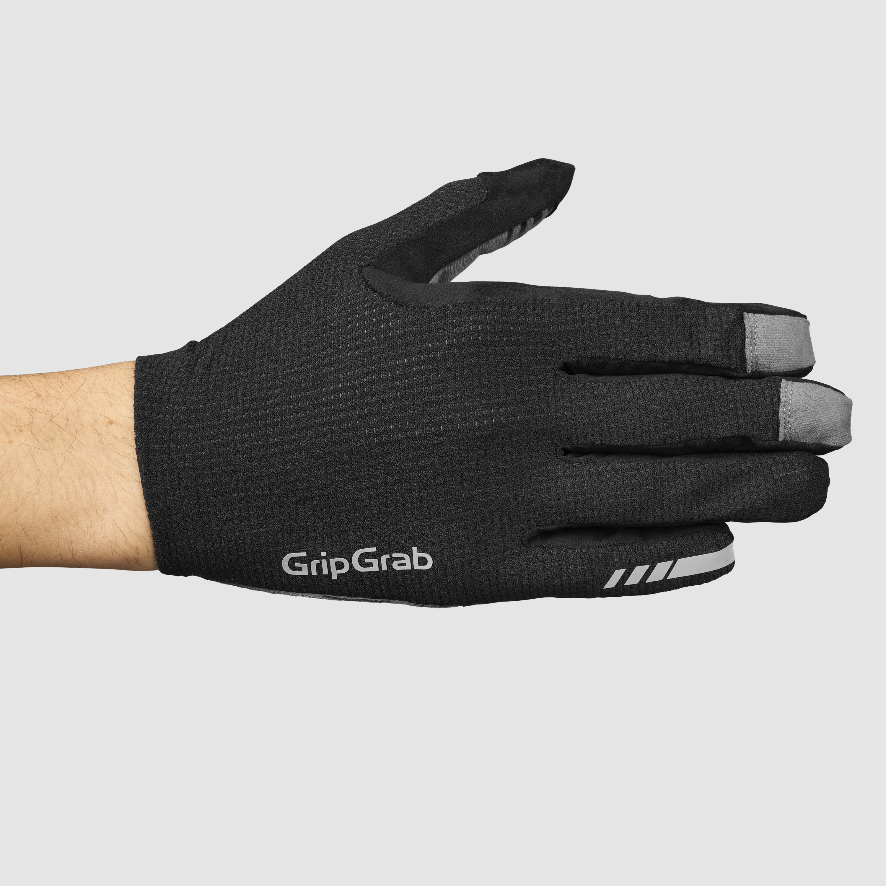 Beklædning - Cykelhandsker - GripGrab PACR InsideGrip™ Langfingret Sommerhandsker - Black