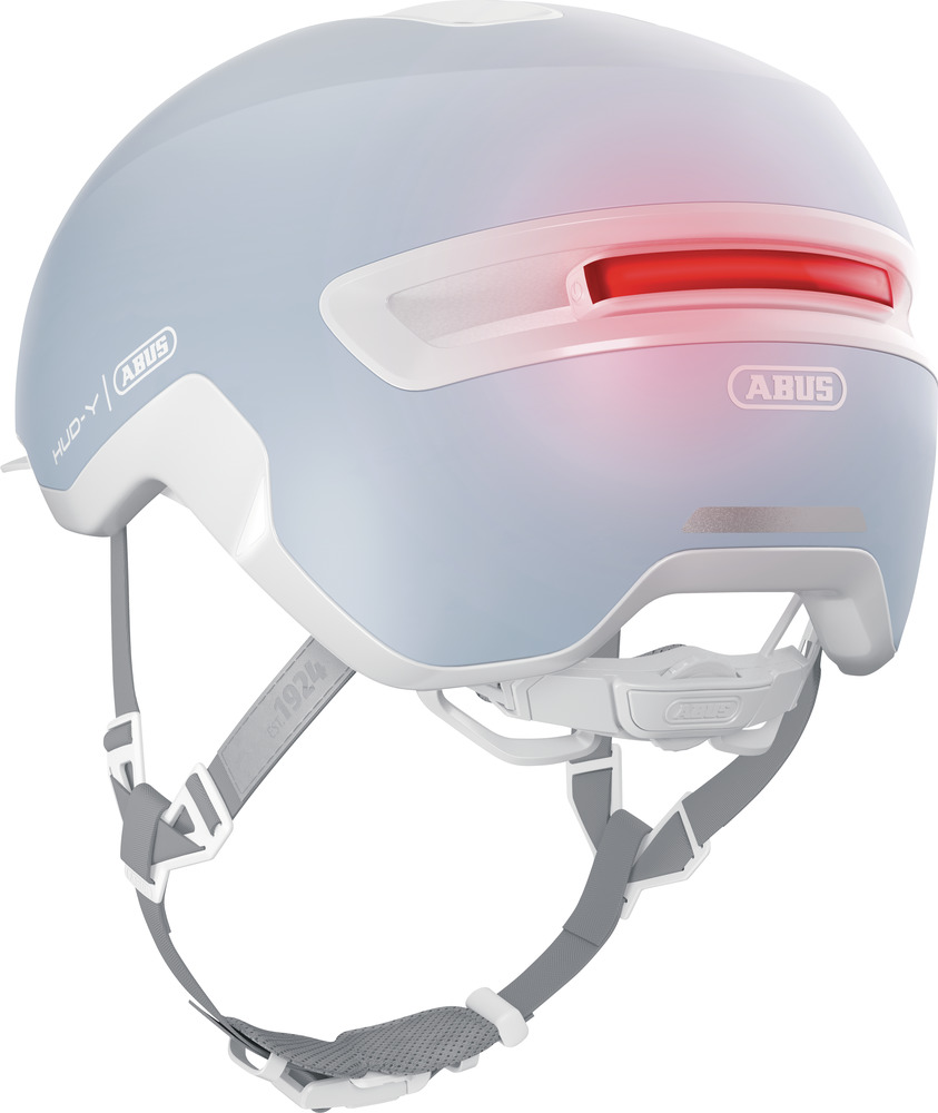 Beklædning - Cykelhjelme - Abus Hud-Y m. LED - Pure Aqua