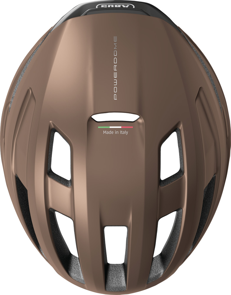 Beklædning - Cykelhjelme - Abus PowerDome ACE m. kasket - Brun (DK)