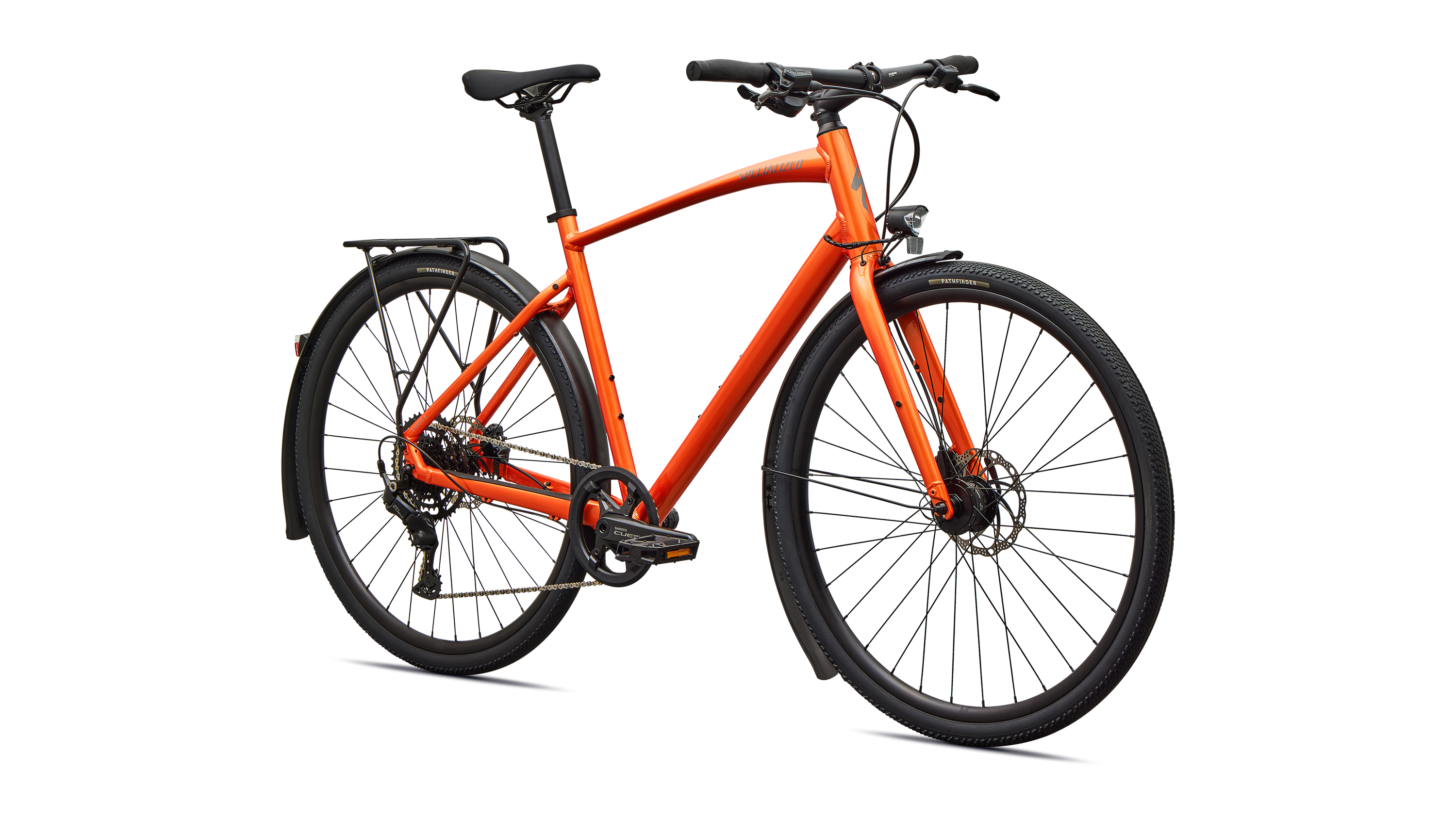 Cykler - Herrecykler - Specialized Sirrus X 2.0 EQ 2027 - Gloss Tangerine / Shadow Silver