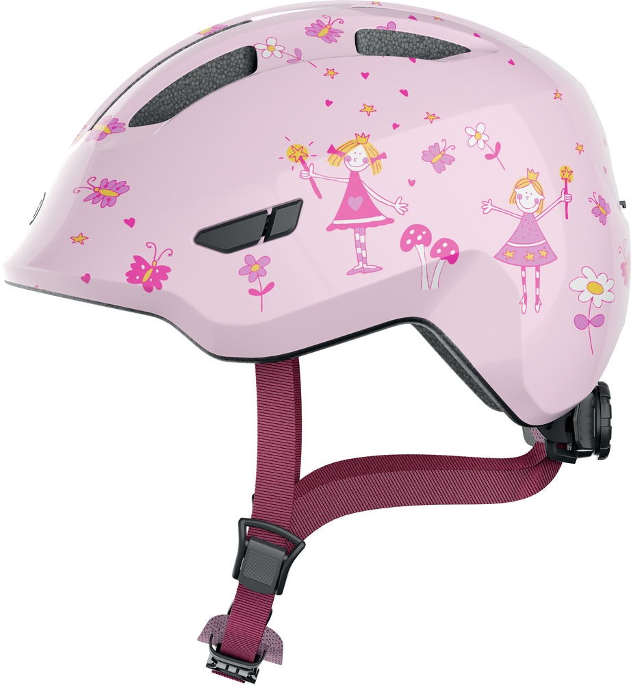Se Abus Smiley 3.0 - Cykelhjelm til børn - Rose Princess - Str. 45-50 cm hos Cykelexperten.dk