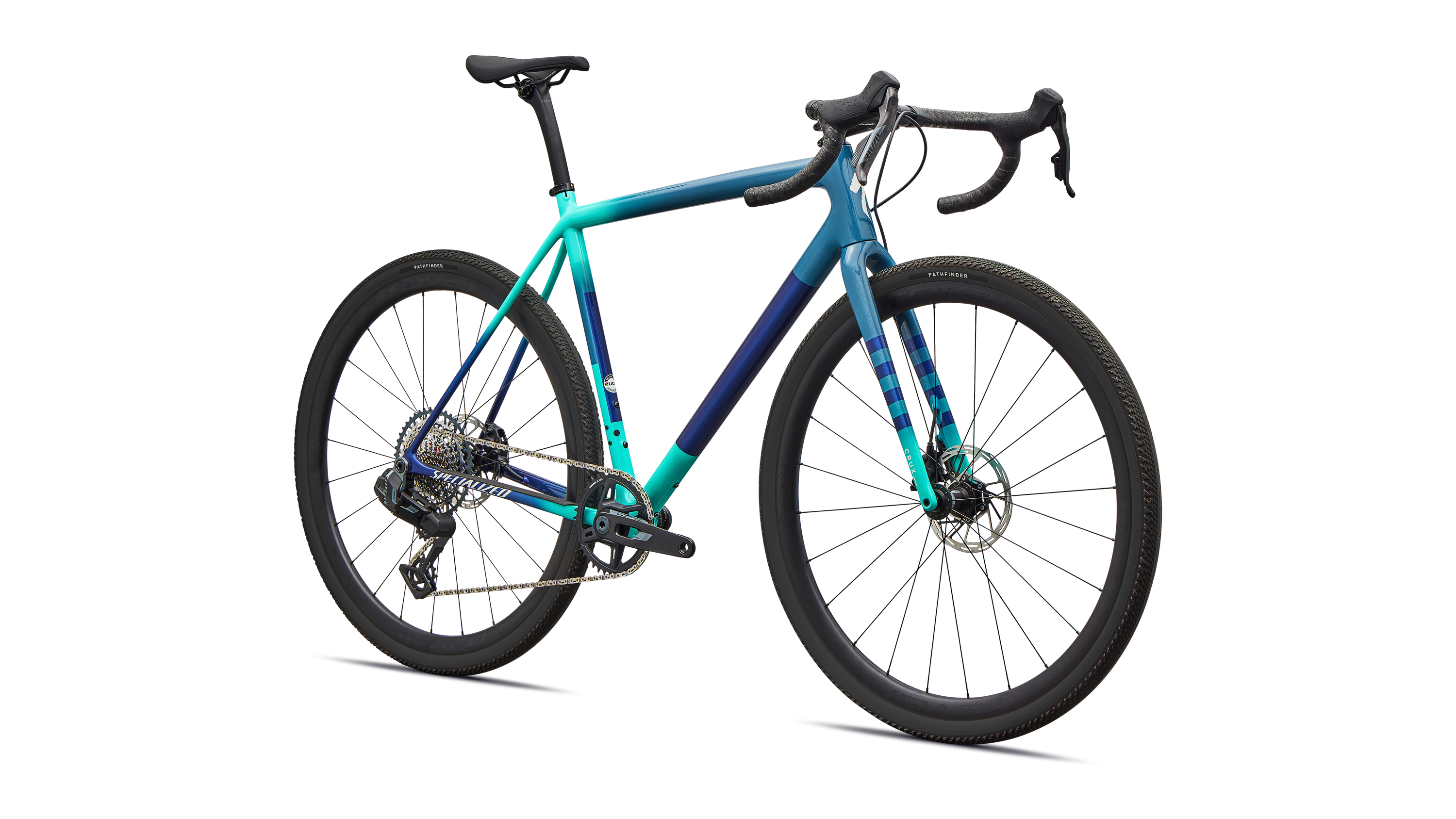 Cykler - Gravel cykler - Specialized Crux Expert - SRAM Rival XPLR AXS  2026 - Grey Blue/Lagoon Blue